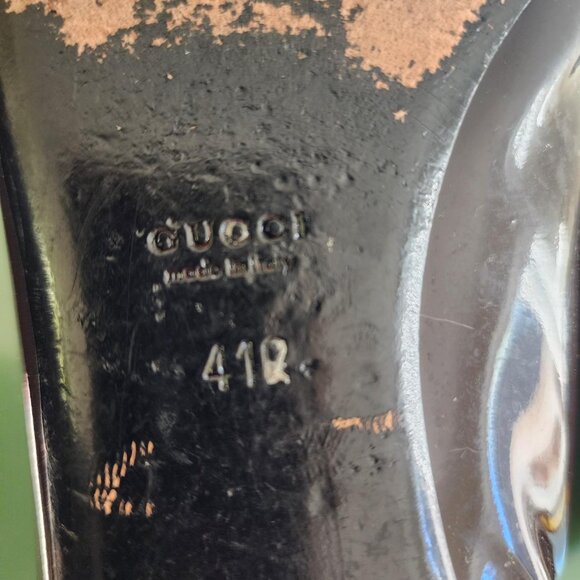 Gucci Brown Patent Leather Guccissima Ballet Flats - Picture 4 of 5